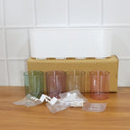 Plastic wall toothbrush rack