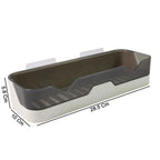 Wall Mounted Self Adhesive Plastic Storage Shelf (1 Pc)