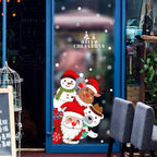 Christmas Theme Glass & Wall Sticker 90x60 cm – (1 Pc)