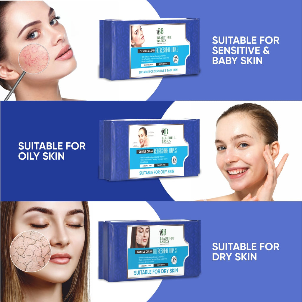 Refreshing Wet Wipes for Face | Facial Cleansing | Refreshing & Skin Hydration| Soothing for skin | pH Balance & Alcohol Free | Nourishing with Fruit extract | 25 Wipes-Beauty-AniGuess-AniGuess