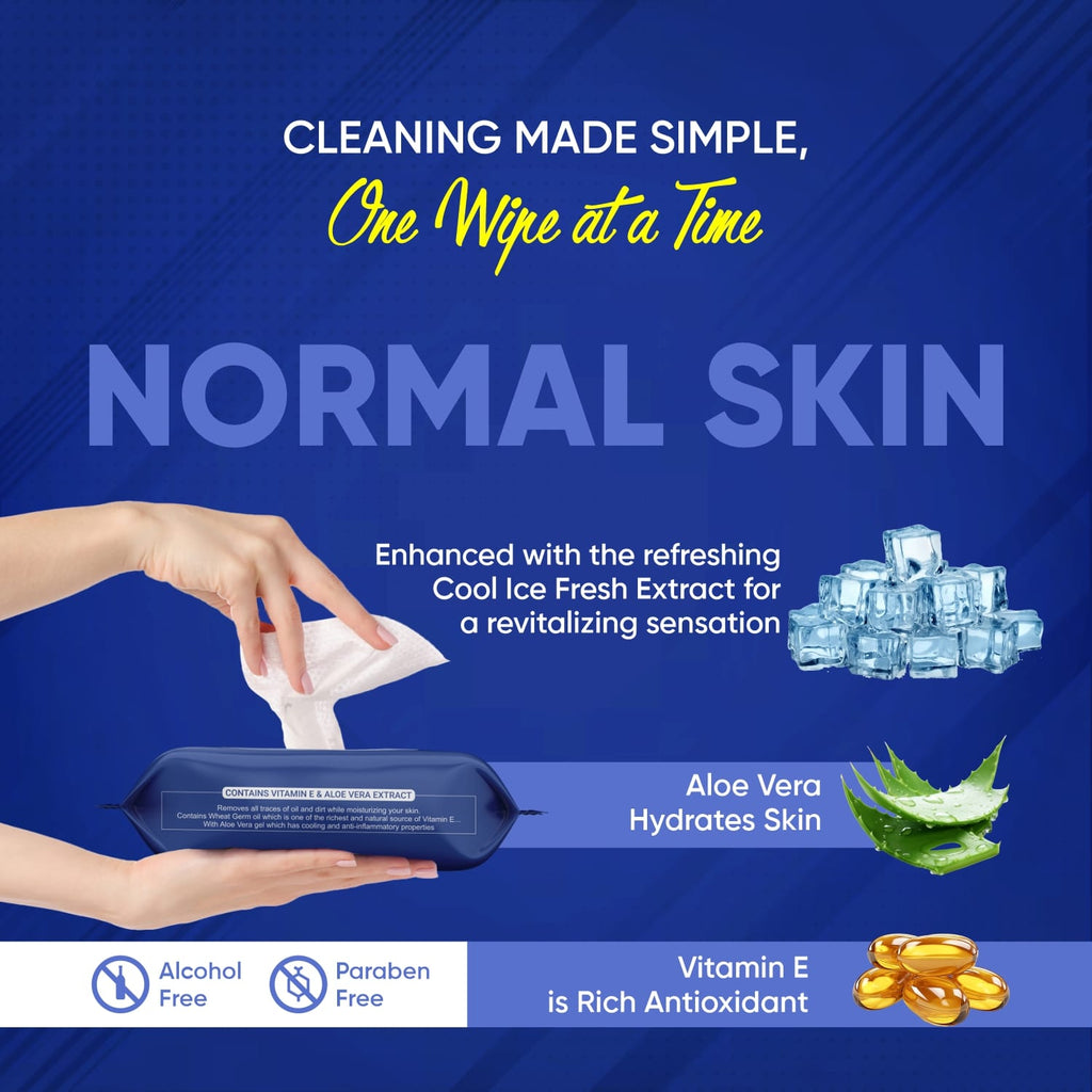 Refreshing Wet Wipes for Face | Facial Cleansing | Refreshing & Skin Hydration| Soothing for skin | pH Balance & Alcohol Free | Nourishing with Fruit extract | 25 Wipes-Beauty-AniGuess-AniGuess