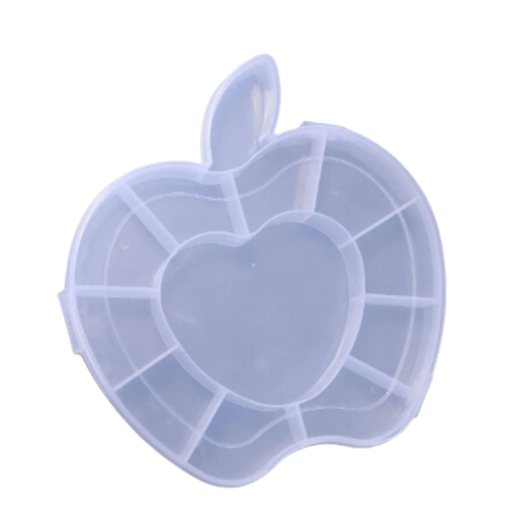 Plastic Apple Shape Jewellery Storage Box (1 Pc)-Home Improvement-AniGuess-AniGuess