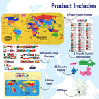 Aditi Mapster World Map EVA Foam Puzzle Set