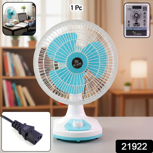 12V DC Table Fan with Adjustable Speed Control and High Speed Airflow (Adapter Not Include)-Home Improvement-AniGuess-AniGuess