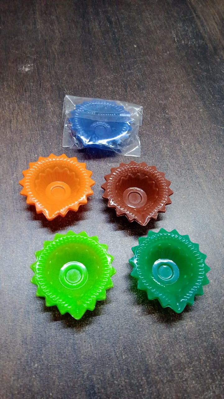 Silicone Diya Diwali Attractive Design Colourful Diya Combo, (Mix Design /1 Pc)-Home Improvement-AniGuess-AniGuess