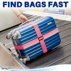 Adjustable Cross Luggage Security Strap - (1 Pc)