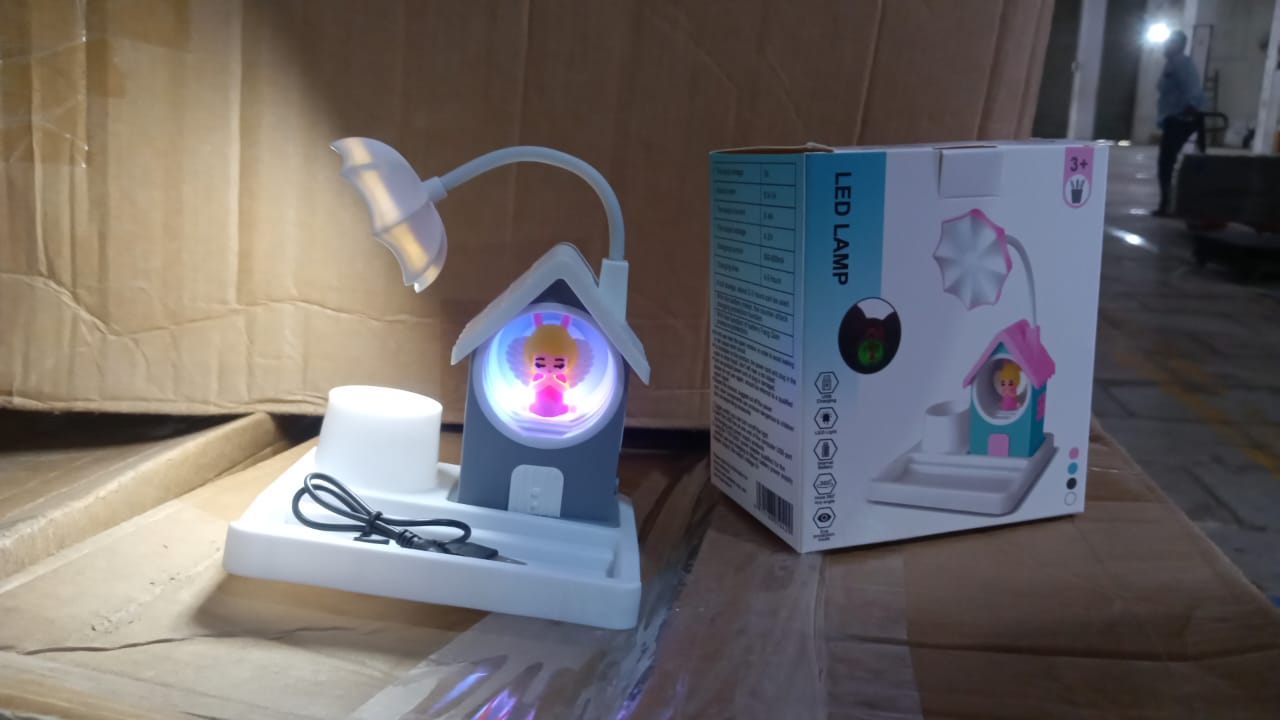Cute Cartoon Home Design LED Desk Light with Plastic Base, Multi-Color (1 Pc)-Electronics-AniGuess-AniGuess