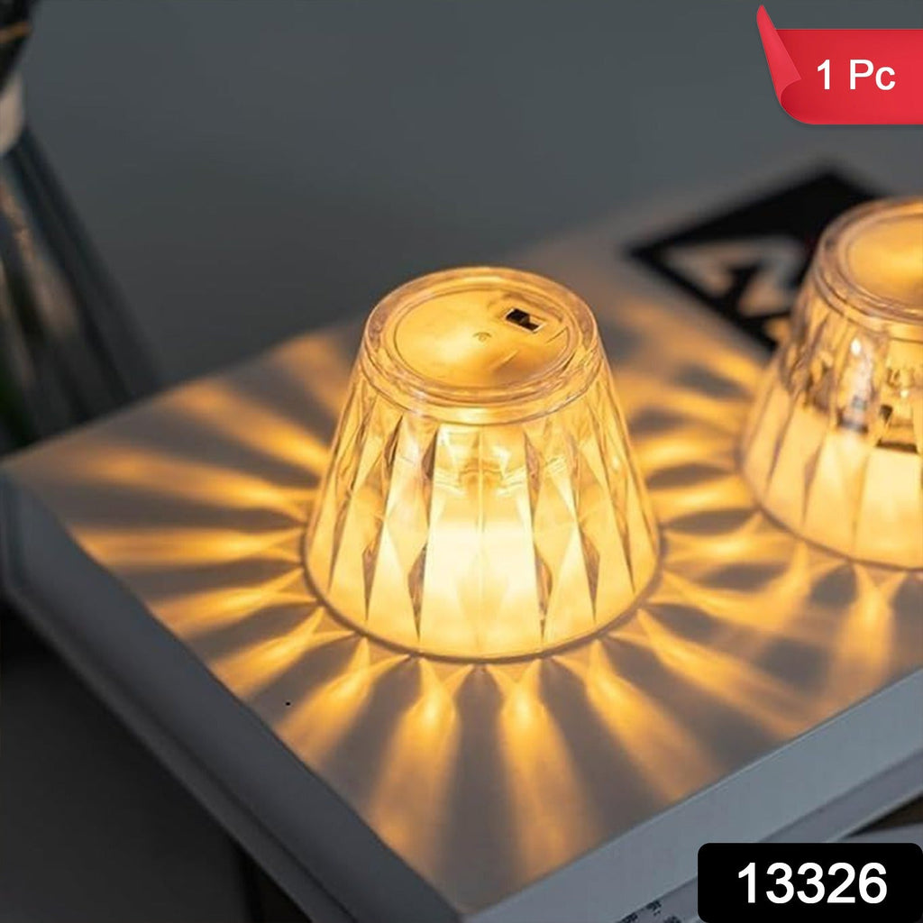 Cup Shape Crystal Table Lamp, Diwali (1 Pc)-Home Improvement-AniGuess-AniGuess