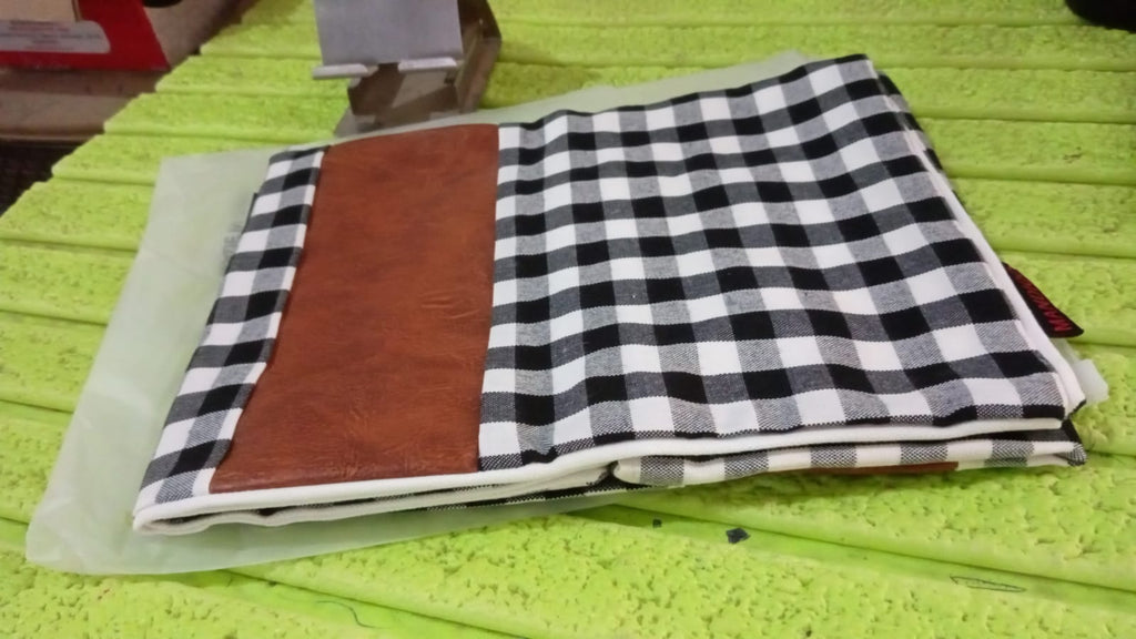 Pillow Covers, Leather & Cotton Cushion Covers (17 × 17 Inch / 1 Pair / 2 Pc)-Home Improvement-AniGuess-AniGuess