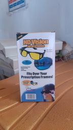 Night HD Vision Driving Anti Glare Eyeglasses - comparison shot