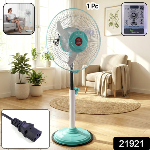 12V DC Hybrid Pedestal Table Fan (Adapter Not Include)-Home Improvement-AniGuess-AniGuess