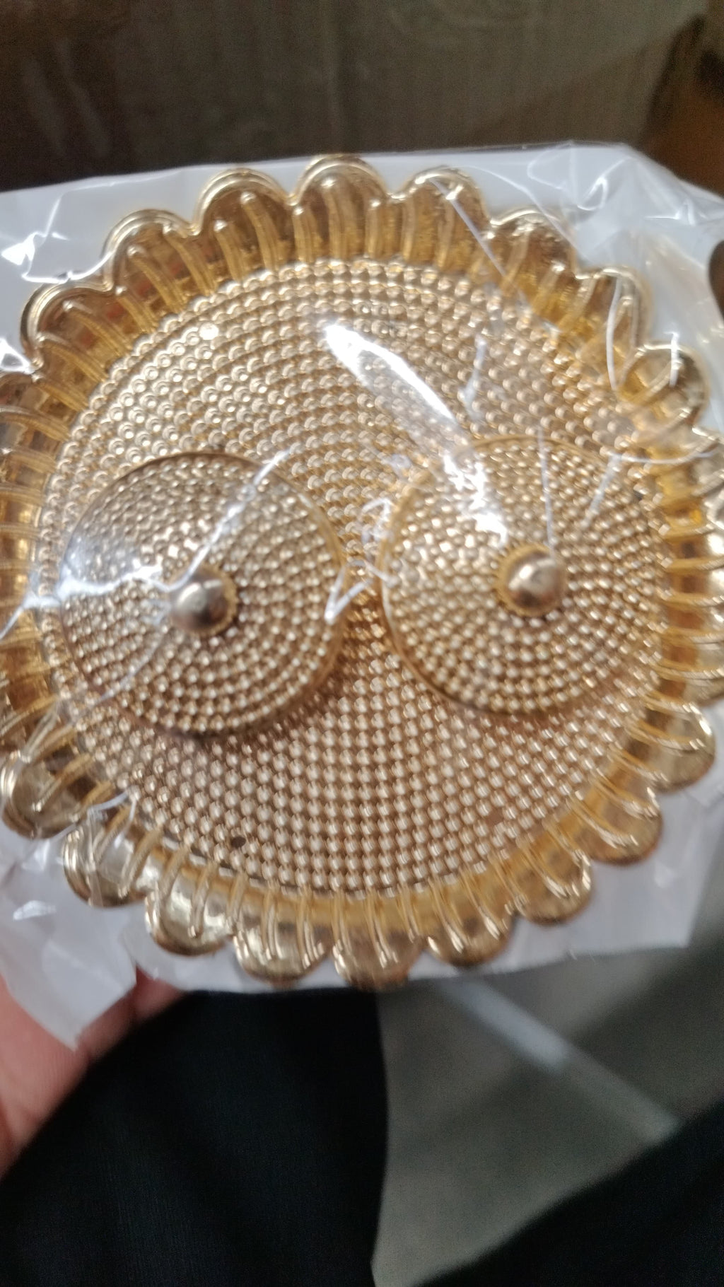 Round Shape Special Puja Thali, Kumkum Thali Holder (1 Pc / Big)-Home Improvement-AniGuess-AniGuess