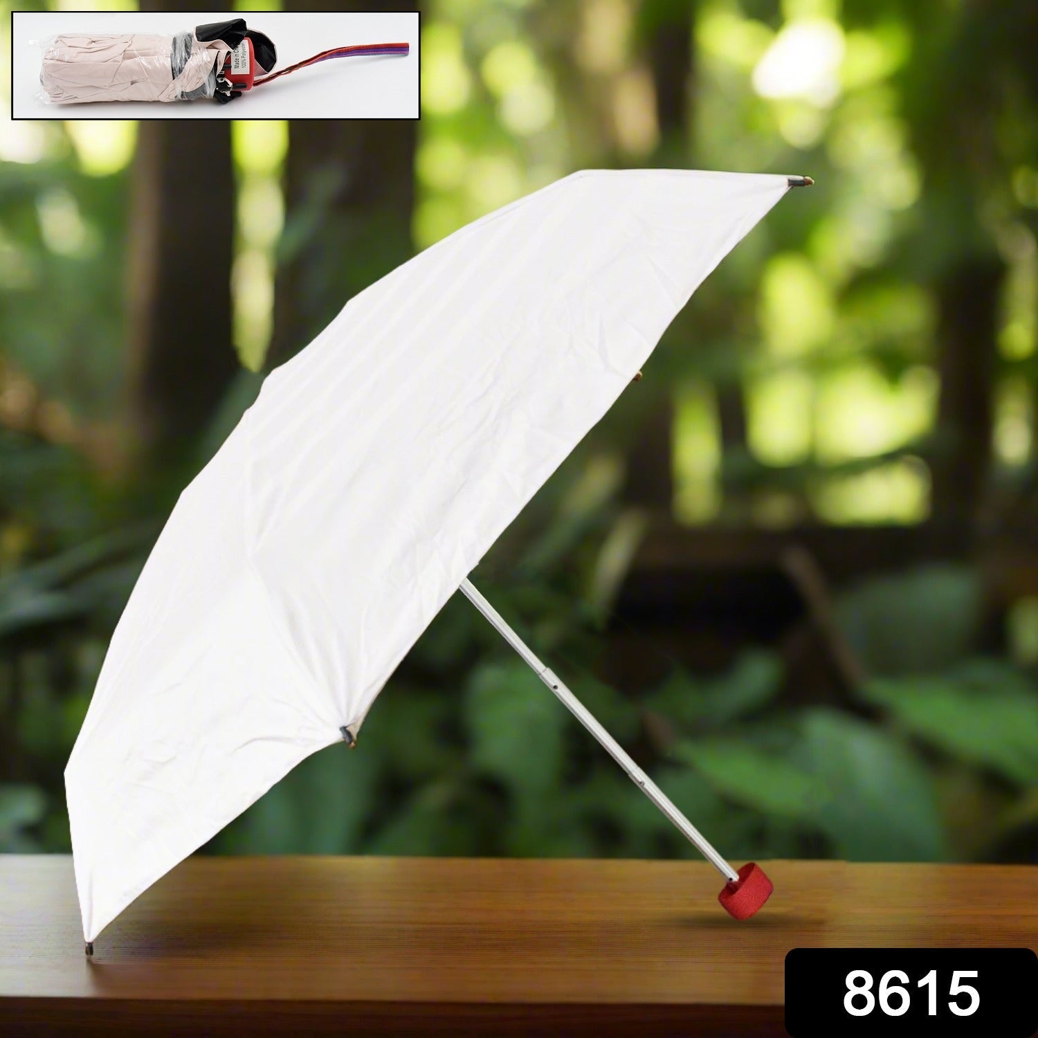 3-Fold Sun & Rain Protective Solid Foldable Umbrella (1 Pc)-Garden & Outdoors-AniGuess-AniGuess