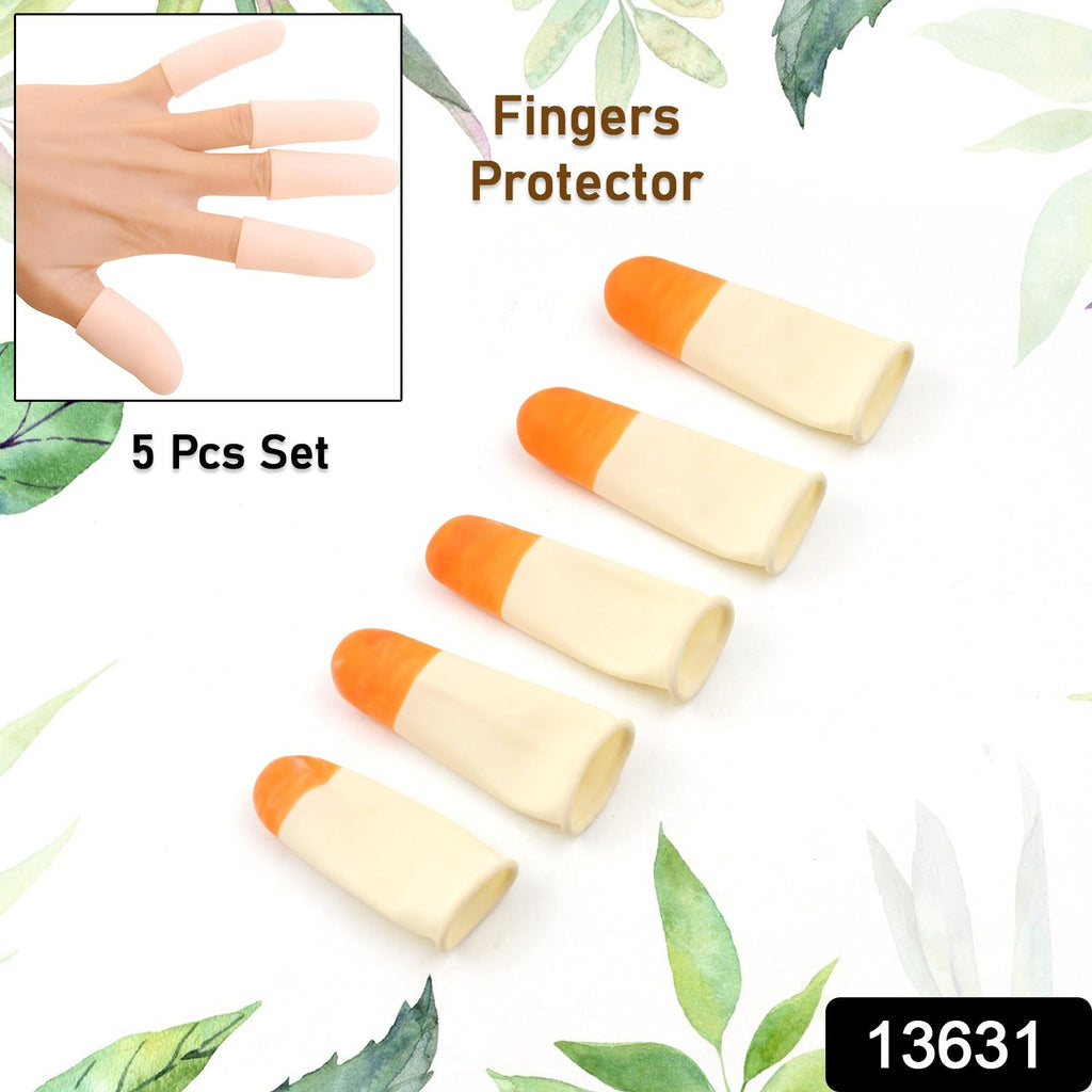 Finger Caps, Silicone Finger Protectors Sleeves (Finger Cots / 5 Pcs Set)-Health & Beauty Accessories-AniGuess-AniGuess