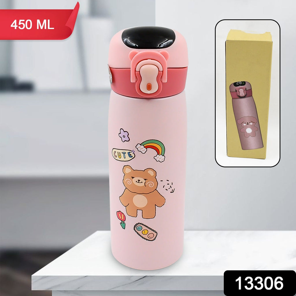 Smart Vacuum Insulated Water Bottle with LED Temperature Display (450 ML)-Home & Kitchen-AniGuess-AniGuess