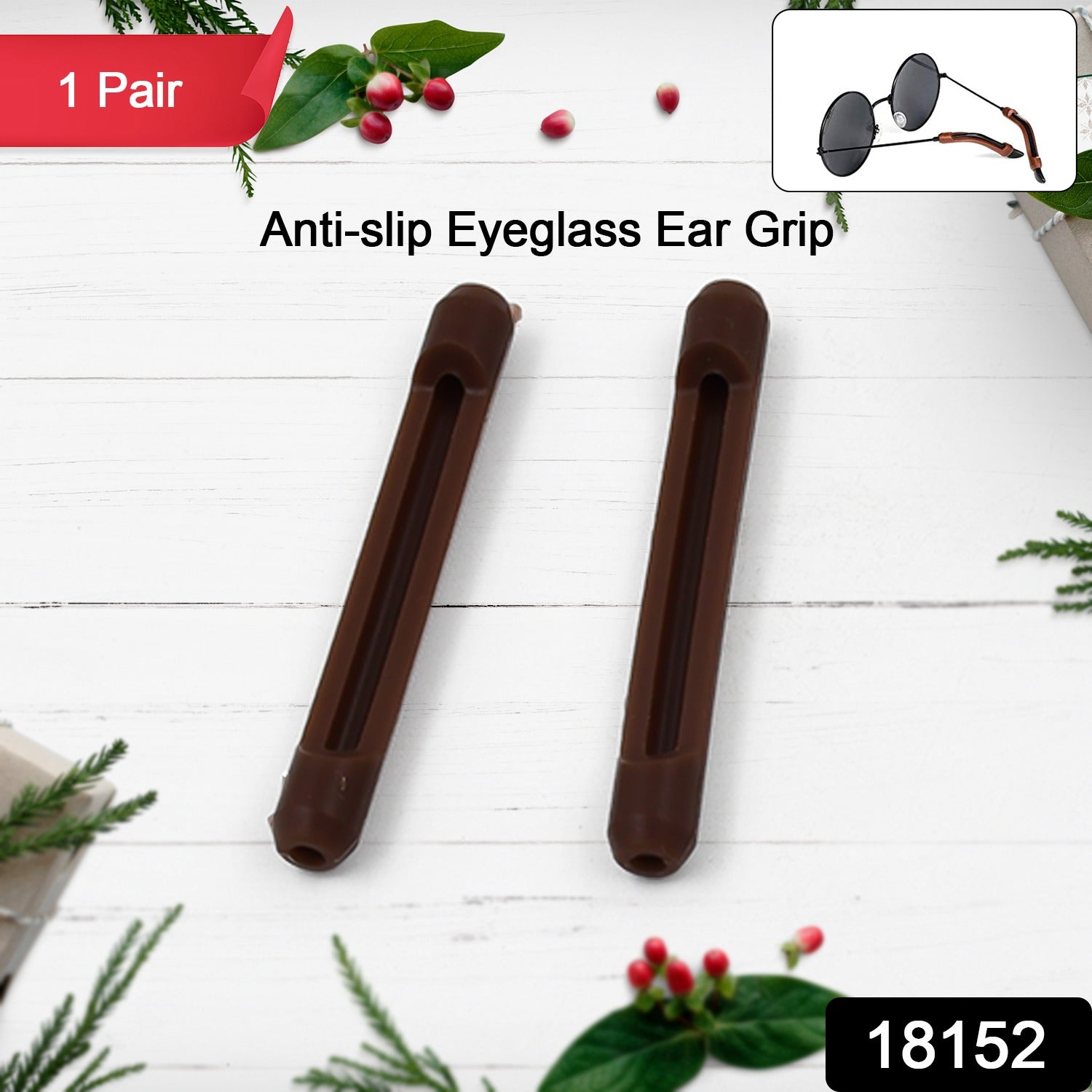 Anti-Slip Eyeglass Ear Grip for Comfortable and Secure Fit, 1 Pair-Health & Personal Care-AniGuess-AniGuess