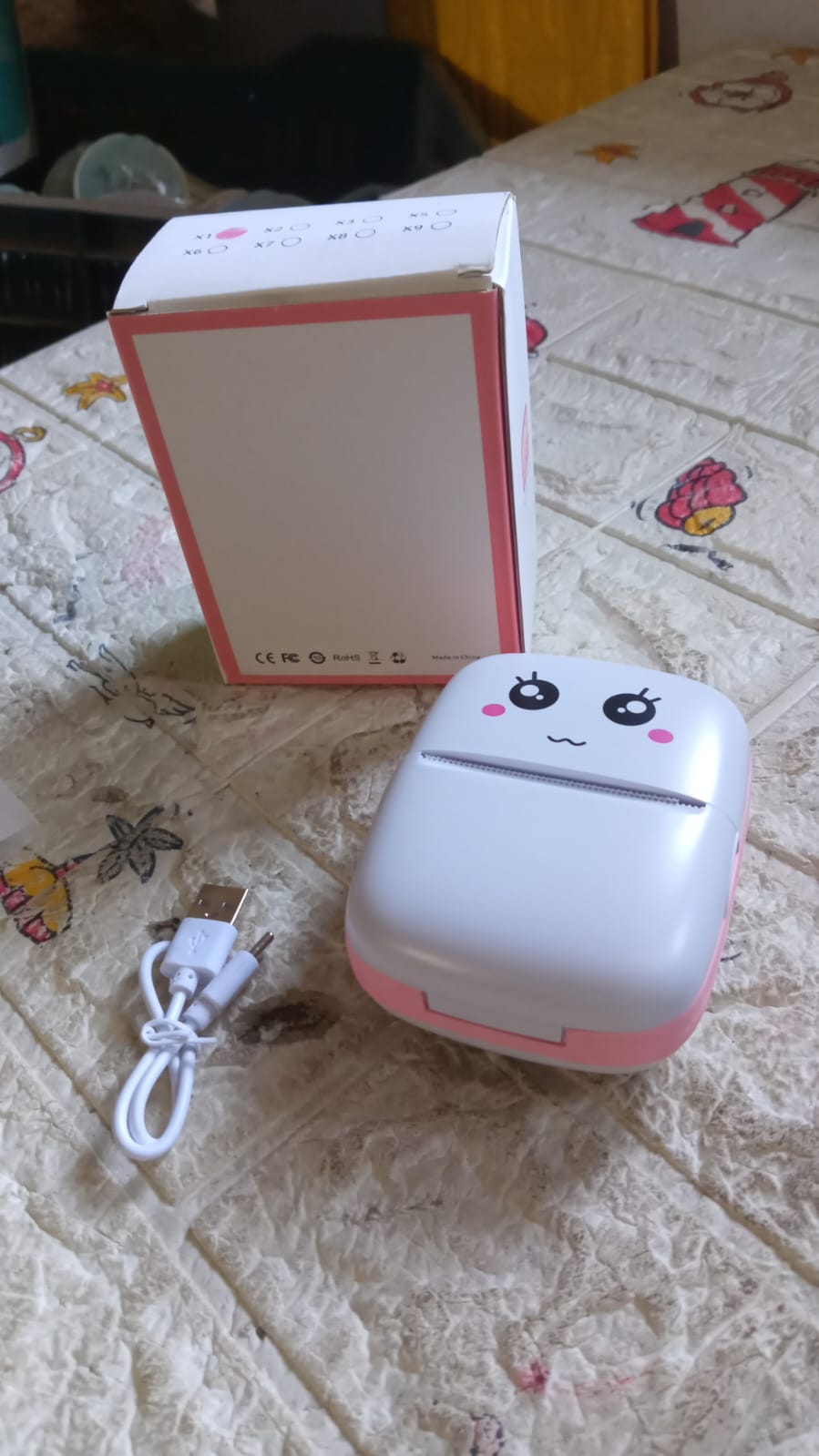 Pocket Mini Bluetooth Thermal Printer Wireless Smart Printer for Photos (Includes 1 Roll Paper)-Office Products-AniGuess-AniGuess