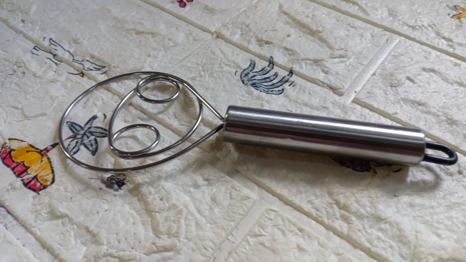 Dough Whisk, Premium Stainless Steel Dutch Whisk, Dough Hand Mixer Artisan Blender For Egg, Bread, Cake, Pastry, Pizza Dough - Perfect Baking Tools, Whisking, Tirring Kitchen Tools (1 Pc)-Home & Kitchen-AniGuess-AniGuess