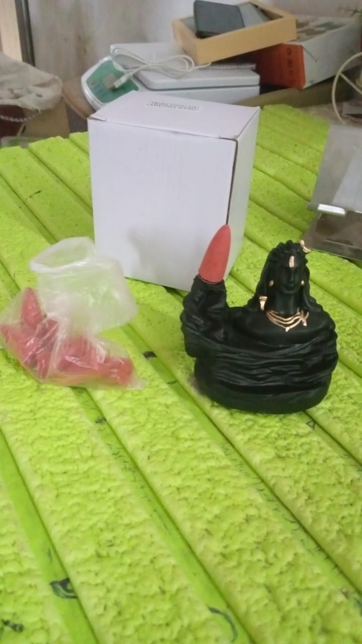 Adiyogi Shiva Backflow Smoke Fountain Incense Holder Burner (1 Pc)-Home Improvement-AniGuess-AniGuess