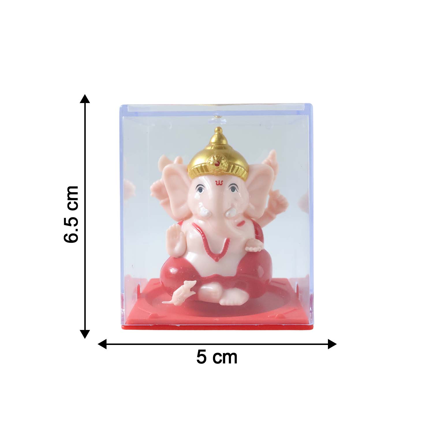 Small Hand-Moving Ganesha Idol with Rotating Hands (1 Pc)