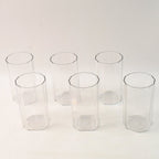 Elegant Hexa Cut Water Tumbler Set