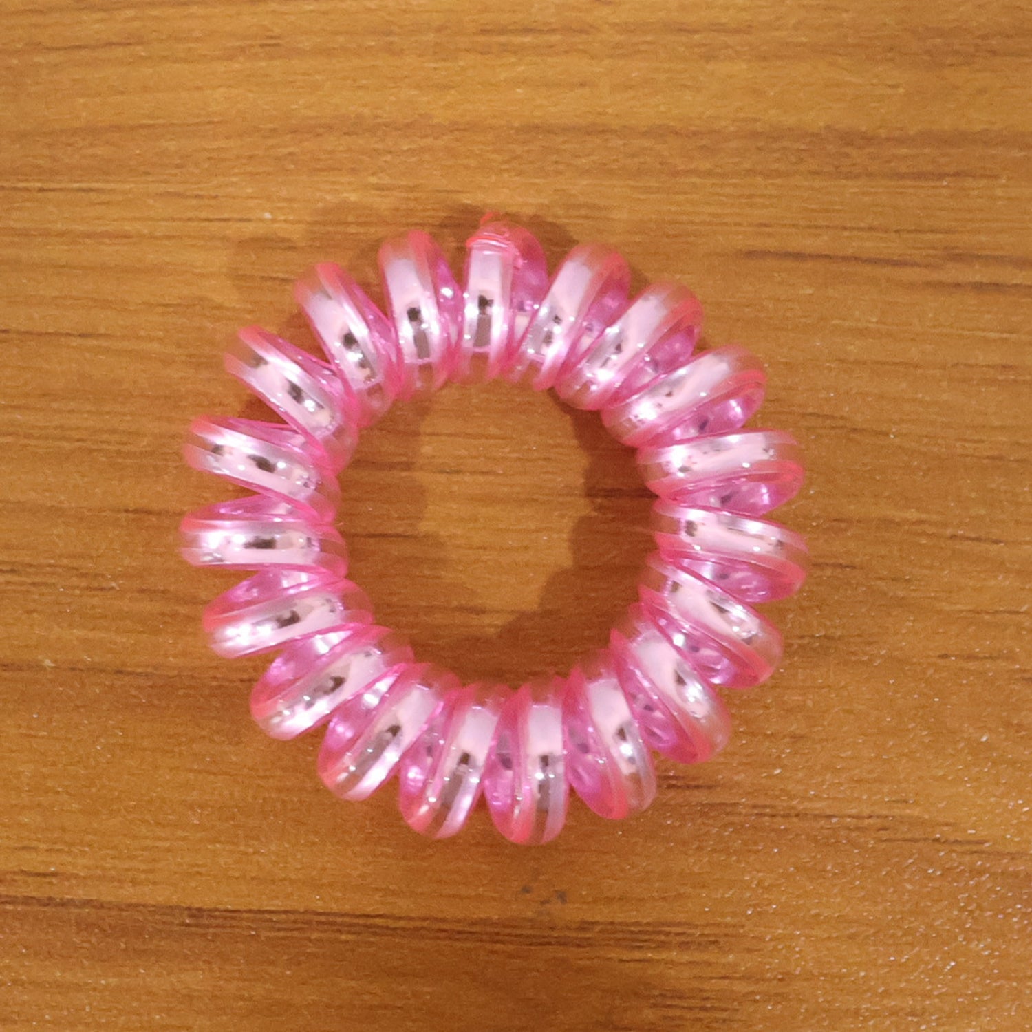 Soft Stretchable Telephone Wire Style Hair Bands Set (1 Pc, Mix Color)