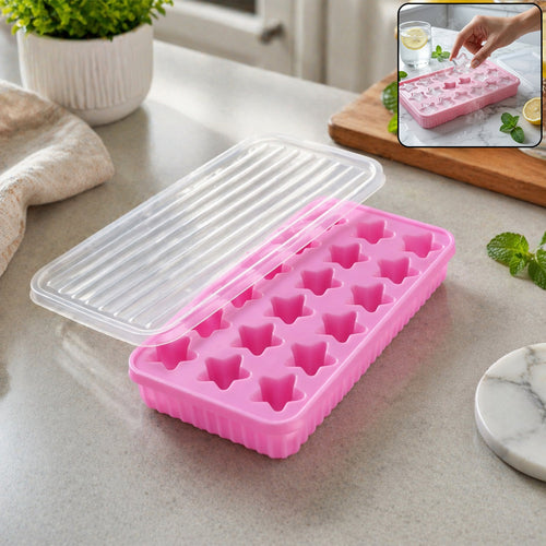 18 Grid Star Shape Ice Cube Tray with Lid (1 Pc)-Home & Kitchen-AniGuess-AniGuess