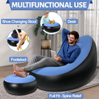 Portable Air Sofa with Foot Stool