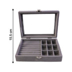 Velvet jewellery organizer full view India