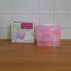 3-Tier Transparent Craft Storage Box with 18 Adjustable Compartments