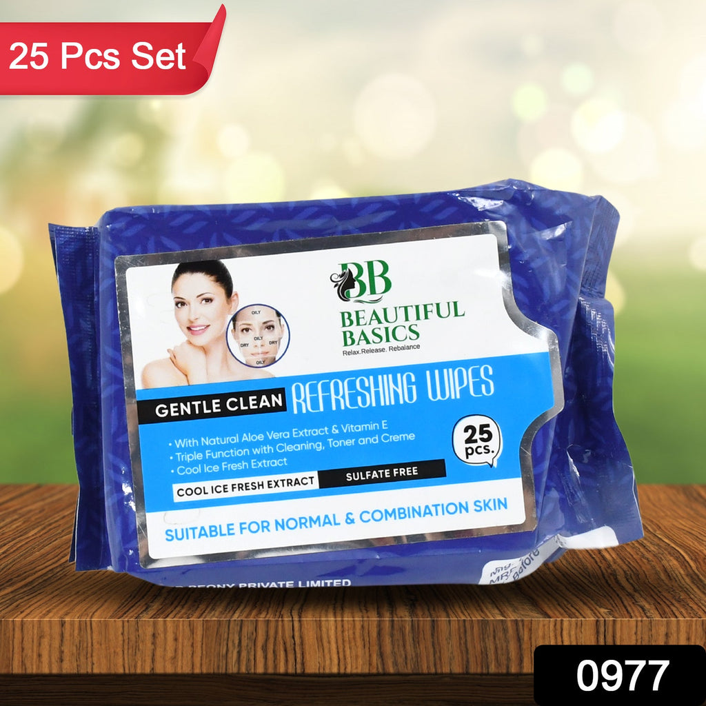 Refreshing Wet Wipes for Face | Facial Cleansing | Refreshing & Skin Hydration| Soothing for skin | pH Balance & Alcohol Free | Nourishing with Fruit extract | 25 Wipes-Beauty-AniGuess-AniGuess