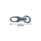 Stylish Metal Key Holder Keychain with Secure Lock Clip 1 Pc