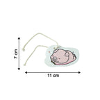 Cartoon Printed Bath Scrubber Sponge with Hanging Rope (1 Pc)