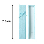 Premium Long Rectangular Jewelry Gift Box with Elegant Ribbon (1 Pc)
