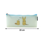 Cute Cartoon Transparent Pencil Pouch (1 Pc)