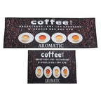 Printed Anti Slip Floor Mat Set (2 Pc, Mix Design & Size)
