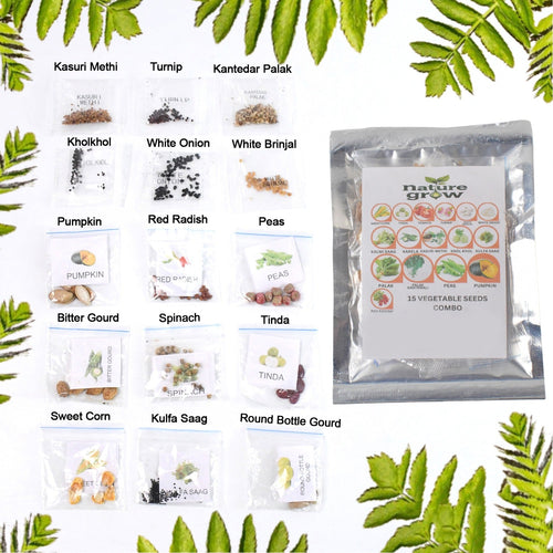 15 Varieties of Vegetable Seeds Combo (1 Pkt. / 15 Varieties)-Garden & Outdoors-AniGuess-AniGuess