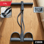Portable Pull Rope Resistance Exerciser with Foot Pedal Support (1 Pc)