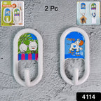 Multipurpose Strong Hook Self-Adhesive hooks (2 Pc Set)