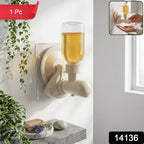 Liquid Soap Dispenser with Suction Cup for Easy Installation, 1 Pc