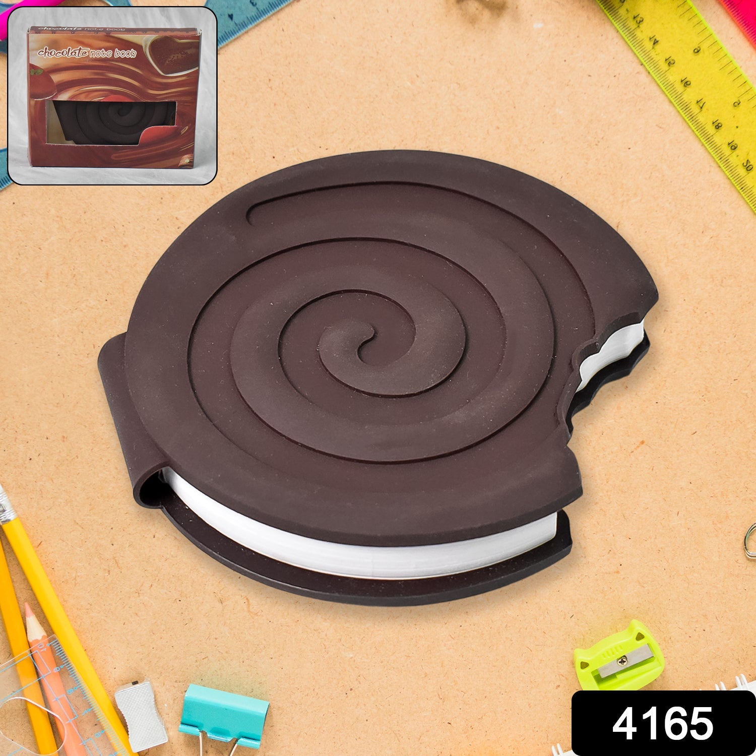 ROUND CHOCOLATE DIARY NOTEBOOKS ORIGINAL SMELL WRITING PRACTICE BOOK ( 1PC / BOOK)-Office Products-AniGuess-AniGuess