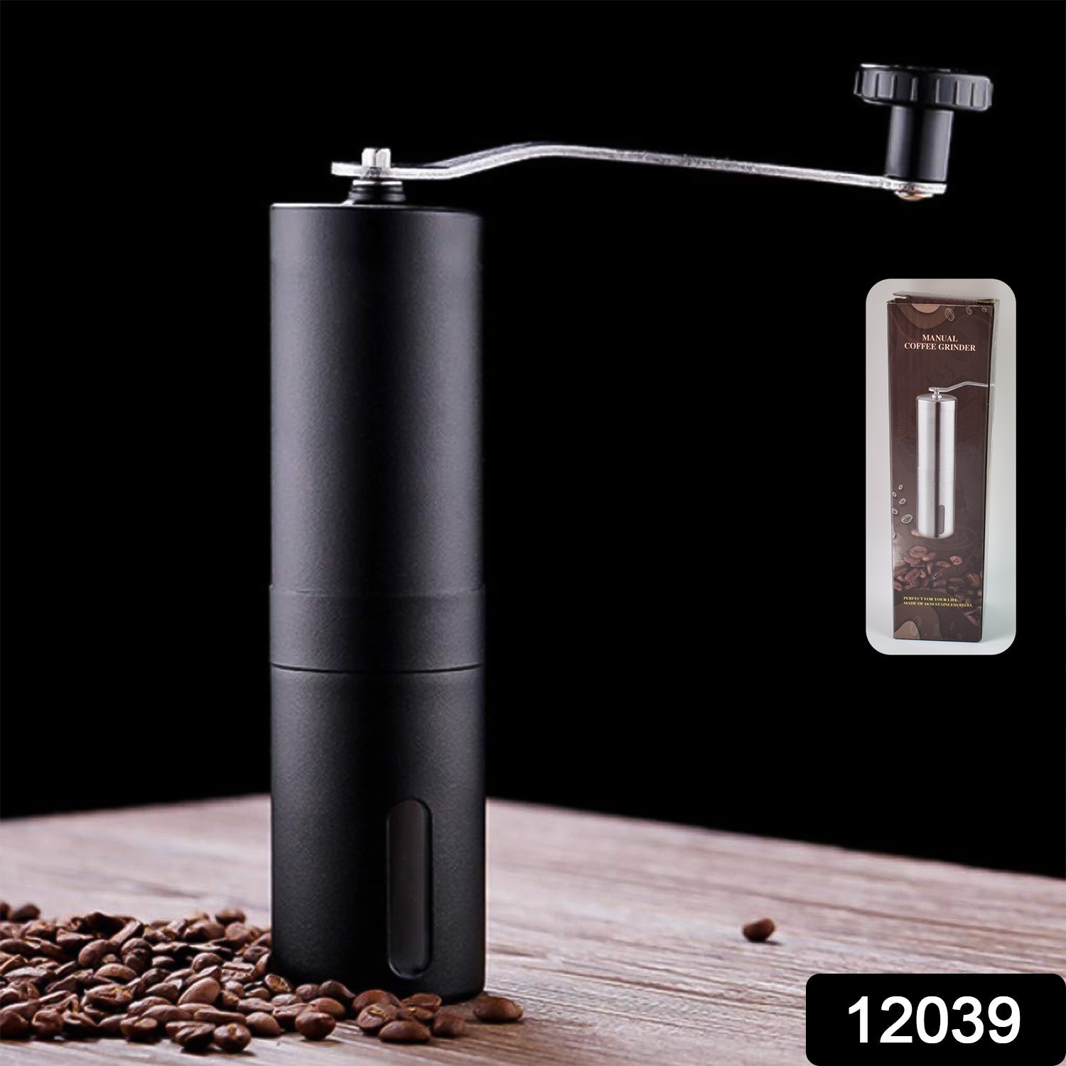 Portable Stainless Steel Manual Coffee Grinder (1 Pc)-Home & Kitchen-AniGuess-AniGuess