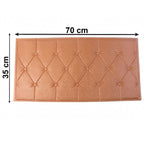 bedroom decorative foam wall tile brown